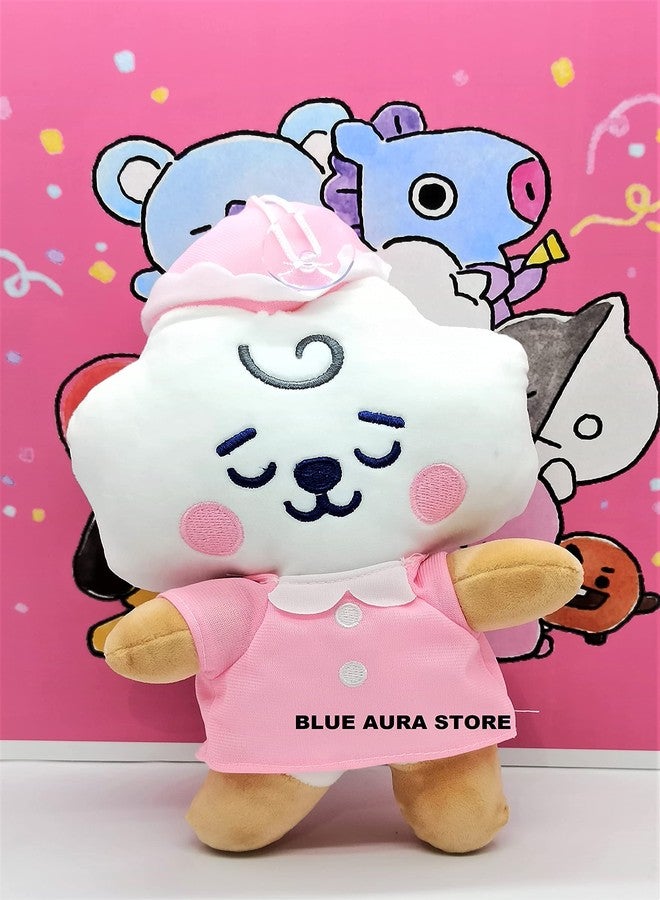 Blue Aura BTS Plush Toy RJ 20CM Goodnight Version BT21 Standing Stuffed Plush Toy Plushie (RJ Night) - Image 2